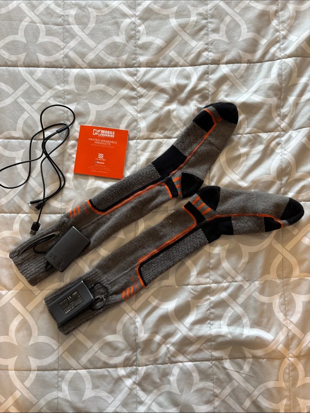 Mobile Warming Merino Wool Heated Socks